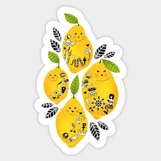 Tattooed Lemons Sticker